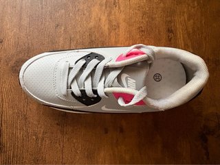 Zapatillas niña grises y rosas Numero 32