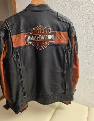 Chaqueta Moto Harley-Davidson Negra/Naranja