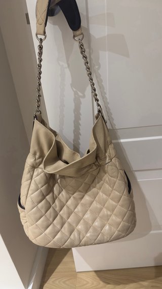 Bolso Bimba y Lola Beige Piel Acolchado