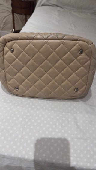 Bolso Bimba y Lola Beige Piel Acolchado