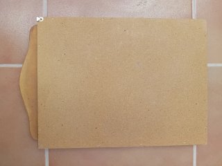 Vitrina expositor madera y tela