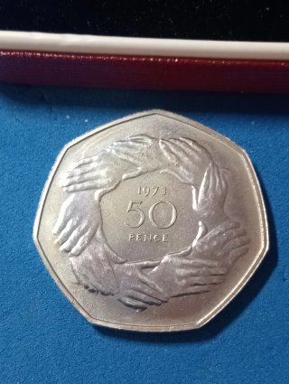 Moneta 50 Pence 1973 Royal Mint