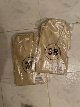 Camisa manga corta ET Beige Talla M