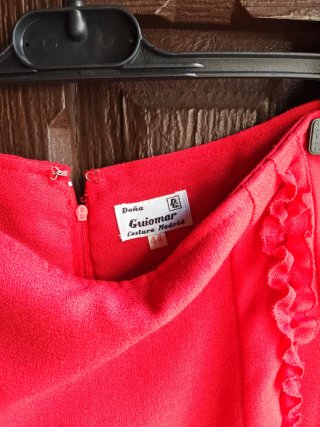 Traje Chaqueta Guiomar Rojo Talla 44