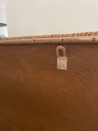 Cabezal de mimbre marrón