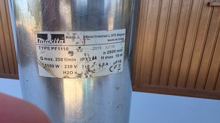 Bomba agua sucia Makita PF1110 1100W inox