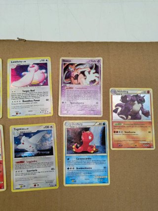 Lotto 9 Carte Pokemon Vintage Holo