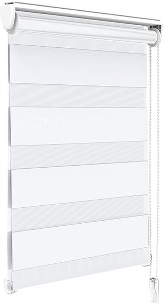 VOUNOT® 55 x 150 cm. Estores Enrollables de Doble Capa Noche y Día, Persiane Rilanciabili Interne