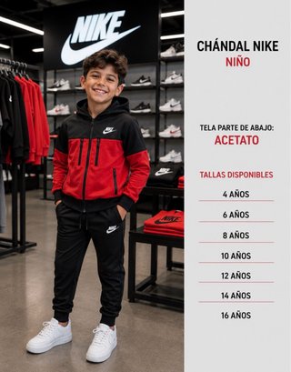 Chándal Nike niño/niña gris y azul