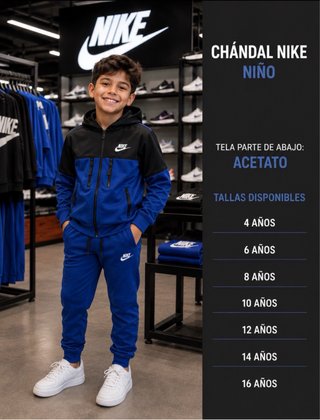 Chándal Nike niño/niña gris y azul