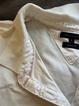 Polo Tommy Hilfiger Blanco Talla M