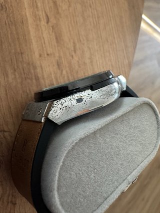 Reloj Hublot Automático Esfera Negra Correa Marrón