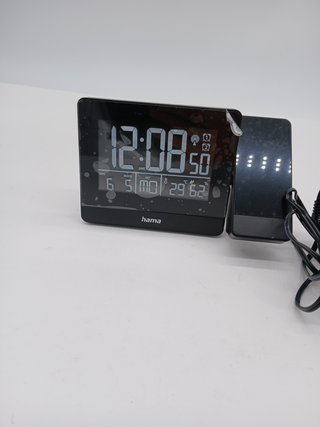 Hama | Reloj Despertador Digital con proyección de la Hora en Techo o Pared (Radio Reloj Despertador