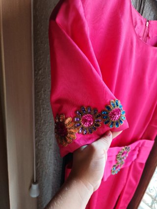 Vestido fiesta rosa fucsia