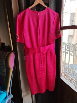 Vestido fiesta rosa fucsia