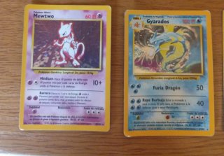 Mewtwo & Gyarados Holo Pokémon Cards