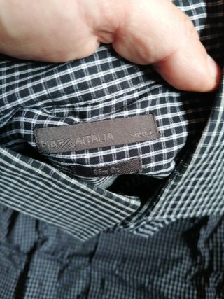 Camicia uomo quadrettata taglia L
