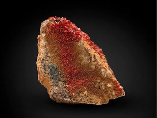 Vanadinita cristales sobre matriz Marruecos