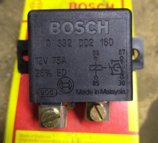 Relé Bosch 12V 75A 0 332 002 160