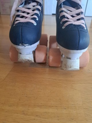 Patines Oxelo 4 Ruedas Azul Rosa
