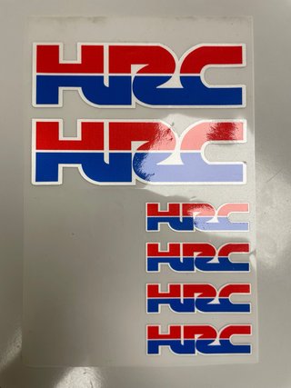 Set 6 Pegatinas HRC Moto Honda