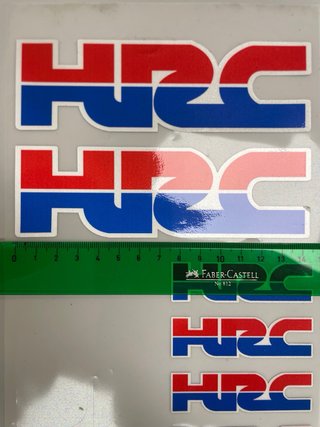Set 6 Pegatinas HRC Moto Honda