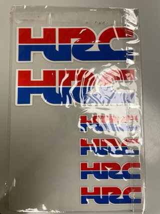 Set 6 Pegatinas HRC Moto Honda