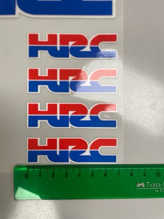 Set 6 Pegatinas HRC Moto Honda