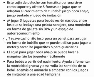 Peluche cojin Fisher Price Sensorial