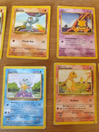 Lote 4 Cartas Pokémon: Abra, Squirtle, Charmander