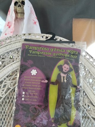 Disfraz Vampiresa Gótica Negra Talla 8/10