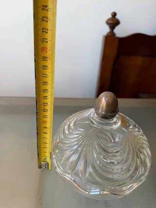 Bombonera Vintage Cristal y Metal