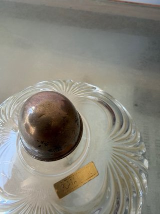 Bombonera Vintage Cristal y Metal