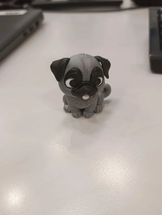 Figura Bulldog Francés Gris