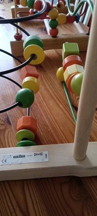 Juego de Cuentas y Laberinto de Madera