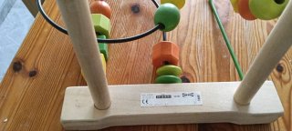 Juego de Cuentas y Laberinto de Madera