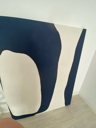 Cuadro Óleo Kave Home Beige/Azul