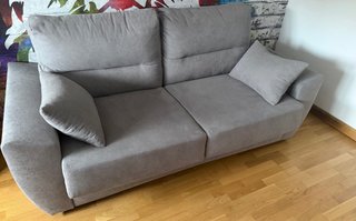 Sofá Cama Italiano Gris Tela