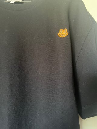 Vestido Camisero Kenzo Tiger Crest XL Negro