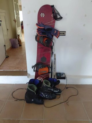 Set Snowboard con Scarponi 45 + Occhiali