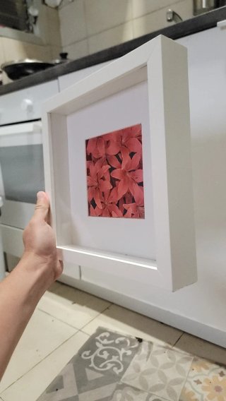 Marco caja IKEA RIBBA blanco descatalogado 25,5cm