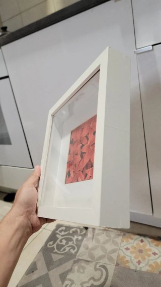Marco caja IKEA RIBBA blanco descatalogado 25,5cm