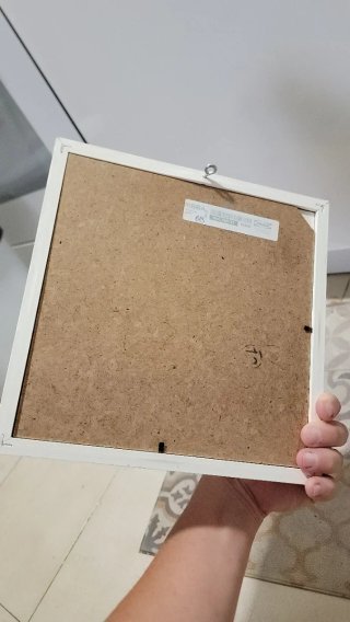 Marco caja IKEA RIBBA blanco descatalogado 25,5cm