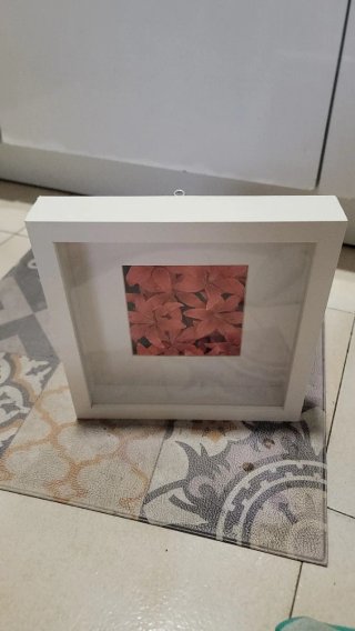 Marco caja IKEA RIBBA blanco descatalogado 25,5cm
