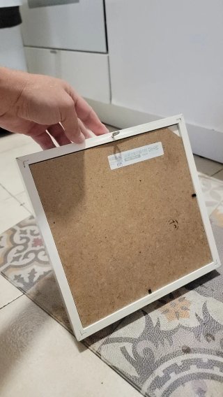 Marco caja IKEA RIBBA blanco descatalogado 25,5cm