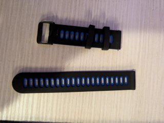 Correa Reloj 20mm Negro y Azul