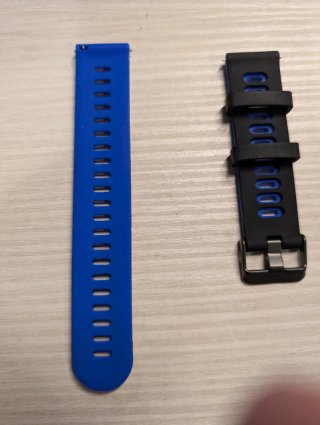 Correa Reloj 20mm Negro y Azul