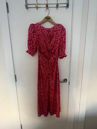 Vestido invitada fucsia alliwant Talla S