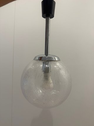 Lámpara colgante esfera cristal