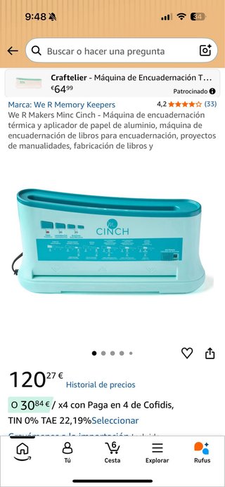 Encuadernadora Térmica Cinch